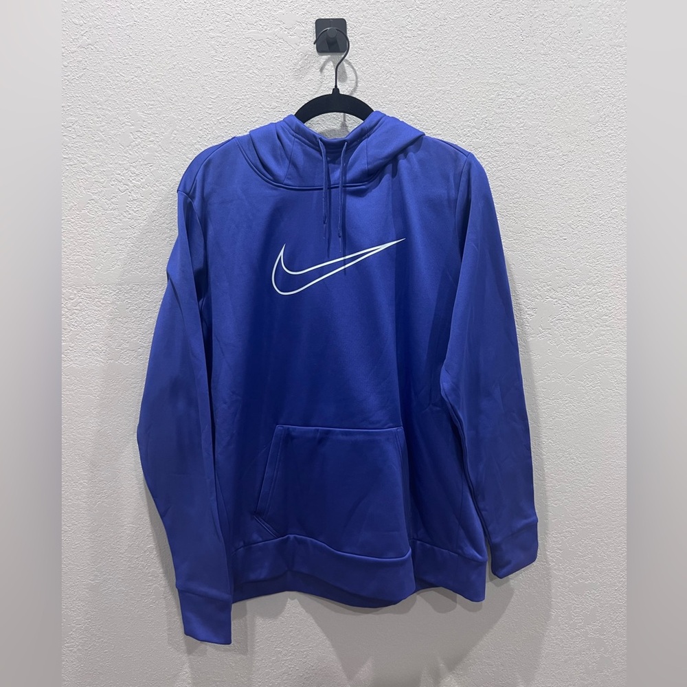 Nike Blue Violet Hoodie with White Nike Swoosh
